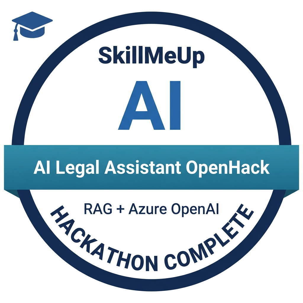 OpenHack completion leaderboard and digital badge awarded to successful participants